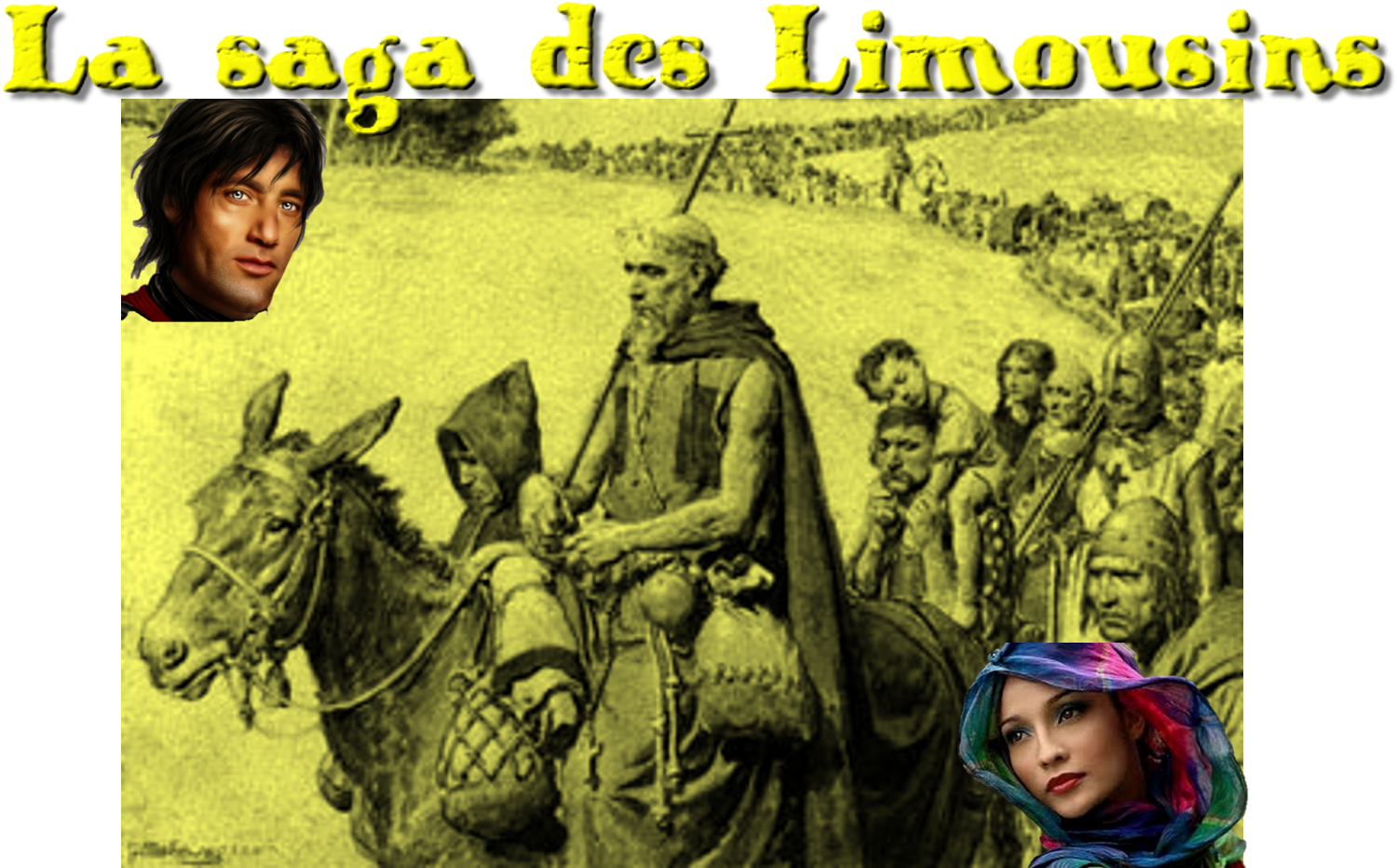 Pière l'Ermite menant la croisade des pauvres, avec Ethelred et Cyrielle l