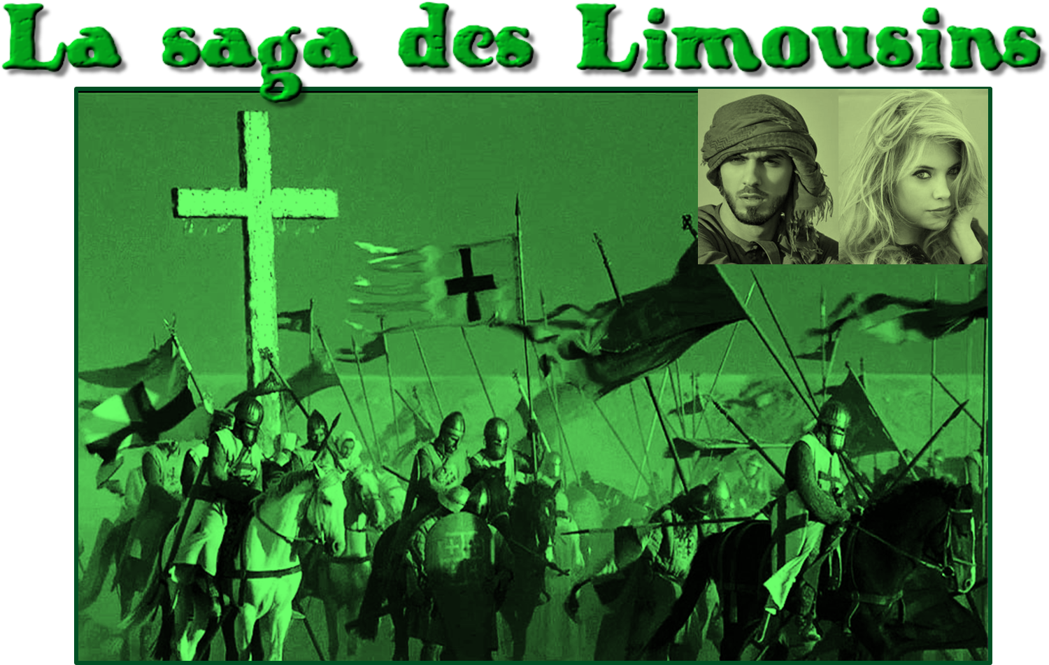 L'armée des croisés. Nizam et Clotilde s