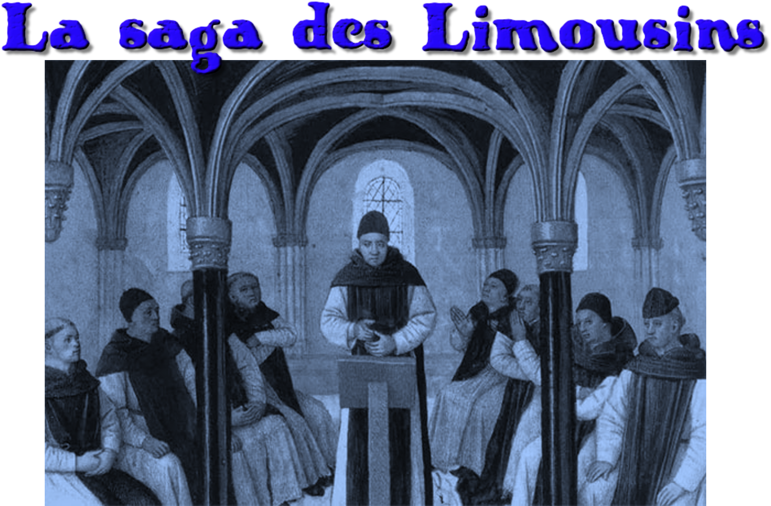 Saint Bernard préside le chapitre de Clairvaux ,