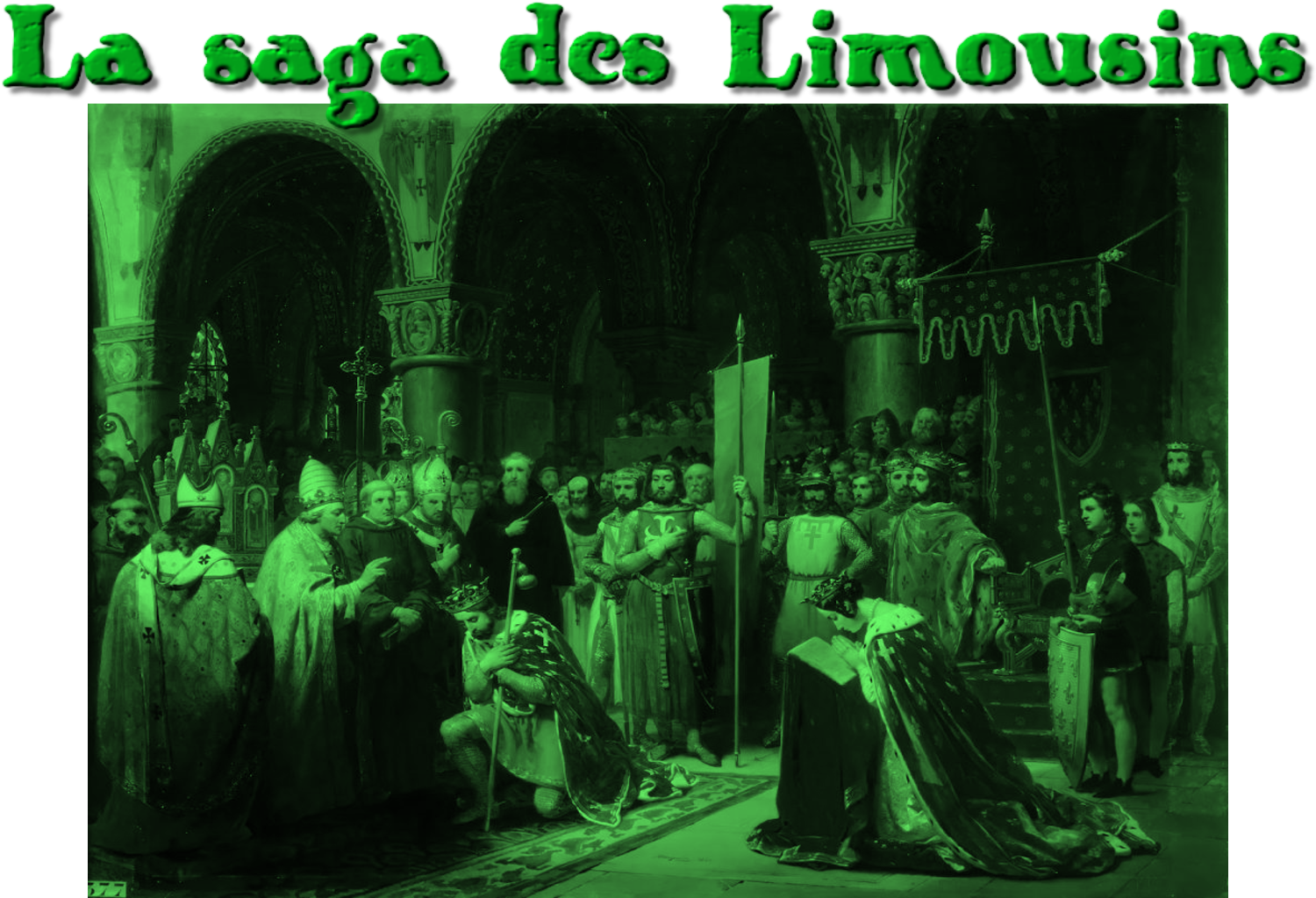 Louis VII vient chercher l'oriflamme de Saint-Denis s