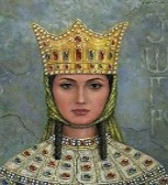 La reine Thamar de Géorgie a